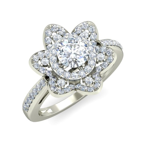 Massiver 14k weißgold - massiver,