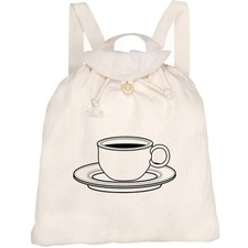 Canvas-Rucksack / Backpack "Cup of Coffee" (RK00032902)
