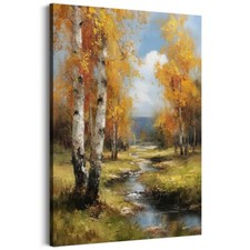 Leinwandbild Wald Bäume