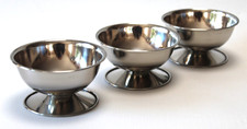 3 Eisbecher Edelstahl 10 cm