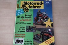 2) Motorradfahrer 02/1995 - Triumph Speed Triple mit - MZ ETZ 251 Kanuni mit 21