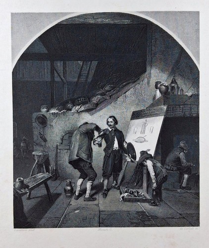 Original stahlstich 1850 - original, um