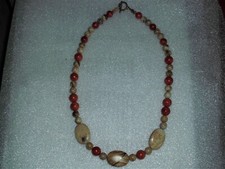 Coral Beaded Necklace. L