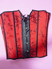 korsage sexy corsage korsett Dessous mieder Schnürung XL rot schwarz Asien