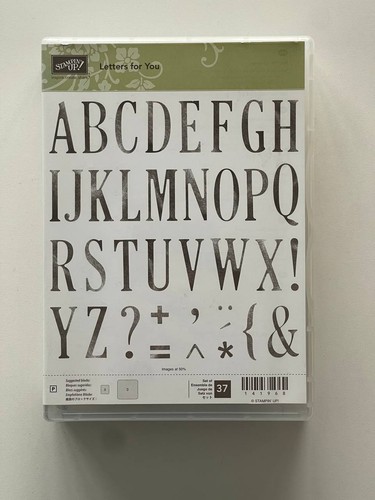 Stampin stempelset letters - up,