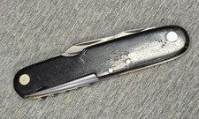 Altes 6fach Taschenmesser F.W. Jordan Holländer Kinder Solingen, Werbung! lesen!