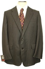 1986 Chester Barrie 42" Geoffrey Davis grau Nadelstreifen maßgeschneiderte Anzugjacke