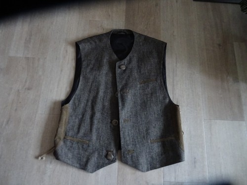 Distler leinen leder weste - distler, leinen+leder