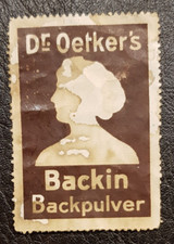 Reklamemarke Dr. Oetker's Backin Backpulver