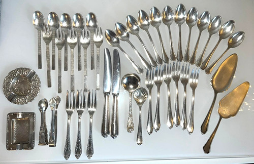 Silber besteck konvolut 90er - silber,