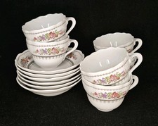 6x Gedeck Kaffeetasse &
