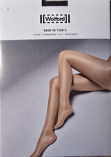 LUXUS PUR: WOLFORD Tights NEON 40 (18391), L, soft cacao, NEU&OVP * RARITÄT
