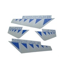 Zündapp Aufkleber Lacksatz Hai 50 weiß/blau 448-111.71