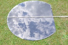 Kaminglas Funkenplatte Bodenplatte Glasplatte Kamin Kreisabschnitt 1200mm