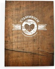 Stammbuch der Familie 21x16cm Rusty Wood Hochzeit Familienstammbuch Trauzeugen