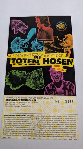 Die toten hosen ticket - hosen,,