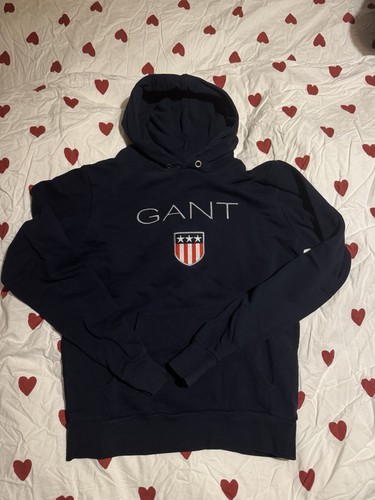 Hoodie pullover gant blau - hoodie,