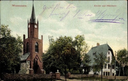 Berlin weißensee kirche - ak,