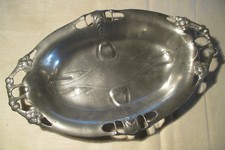 Felsenstein & Mainzer Norica-Zinn, 1528  Schale Jugendstil Art Nouveau um 1900 