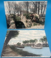 2 handkolorierte Postkarten