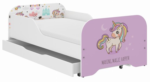 Miki kinderbett 140x70 pink - kinderbett,