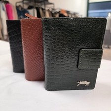 Geldbörse Echtleder Kroko