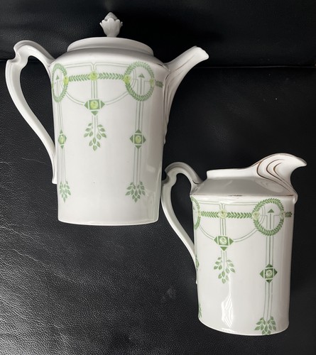 Antik jugendstil kanne - 2x,