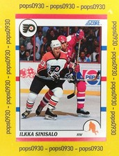 Ilkka Sinisalo, Philadelphia Flyers, 1990, Score, #286
