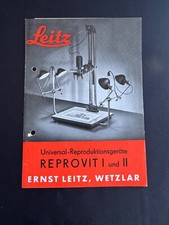 #A0651-Leica Leitz Universal-Reproduktionsgeräte REPROVIT I und II  Anleitung
