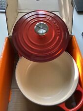 Le Creuset Gusseisen-Kasserolle 20cm Cherry, gebraucht & topgepflegt