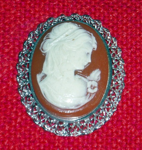 Gemme kamee silber figur - kamee, silber,