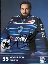 ERC Ingolstadt 2021/22 Autogrammkarte Kevin Reich Eishockey sign. Crimmitschau