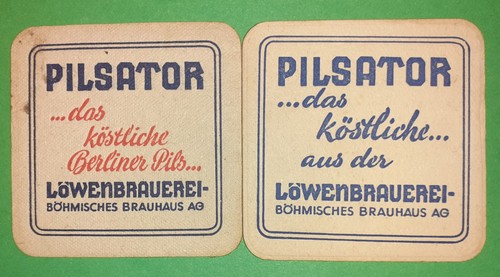 Alte bierdeckel pilsator - bierdeckel, "pilsator