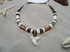 20 Stück Großhandel  WATERSHARK Haizahn Haikette Surferkette ,Shark  /n187avi