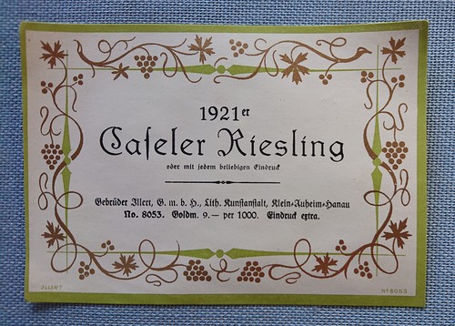 Altes weinetikett - altes,
