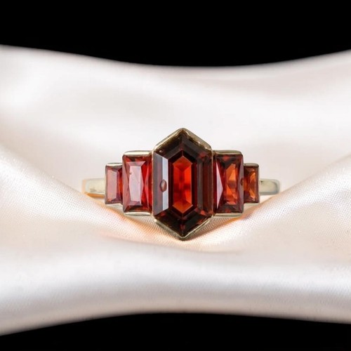 14k gelbgold hexagon - gelbgold,