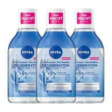 3 x NIVEA Mizellenwasser Regeneration Panthenol Squalan Make-Up Entferner 400ml