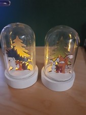 Star Trading FOREST FRIENDS, Glaskuppel mit LED, 2er Set, Weihnachtsdeko (2)