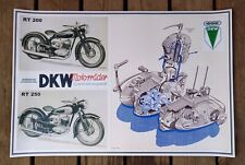 Poster DKW RT 200 und 250 mit