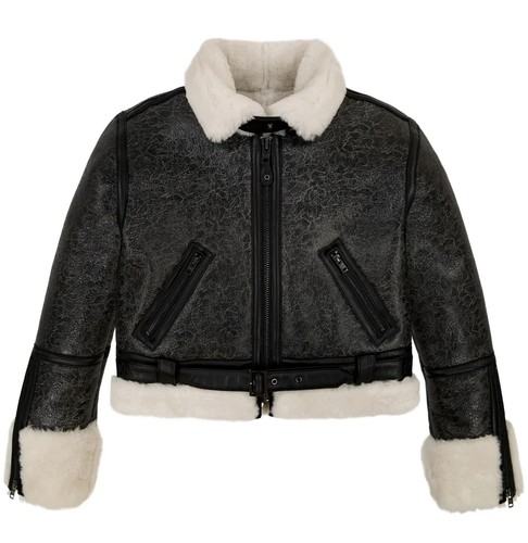 Damen schwarz echt leder - damen,