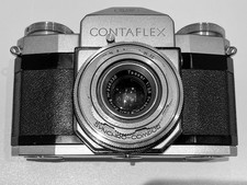 Zeiss Ikon Contaflex Analog-Kamera  mit Tessar 45mm 1:2,8, S-Nr.: 861/02