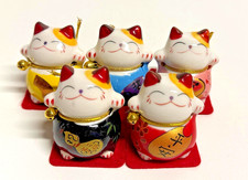 Maneki-Neko Glückskatze–5er