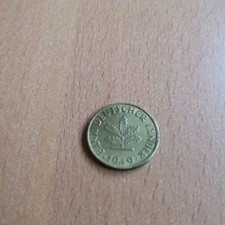 10 Pfennig BRD 1949 F Bank deutscher Länder Deutschland Messing - sehr selten!