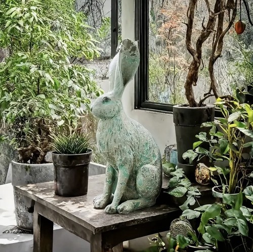Hasen statue große - statue,