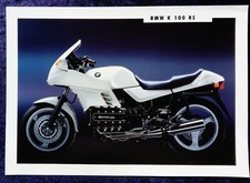 BMW Motorrad K 100 RS Prospekt 2 Seiten