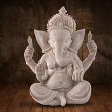 LORD GANESHA GANESH GANPATI SCHÖNE STATUE HINDU GOTT GEBET PUJA AUM GESCHENK