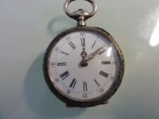 Da-Taschenuhr, ca. 1850  Uhrmacher /sammler  Antik : 10 Rubin,  Silber 800er