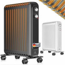 KESSER® Ölradiator Elektroheizung ölgefüllt Thermostat Konvektor Heizung 2500W