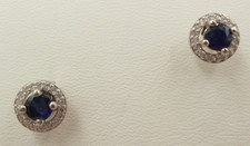 Saphir - Ohrhänger, Ohrringe