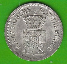 Münze Silber Bayern 1 Kreuzer